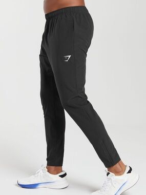 Gymshark Black Joggers | Athletic Sweatpants | Logo Detail | Men’s Medium